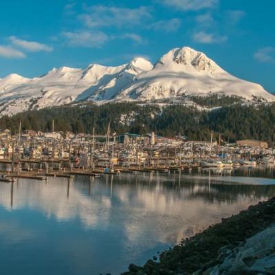 Cordova Harbor And Mt Eccles